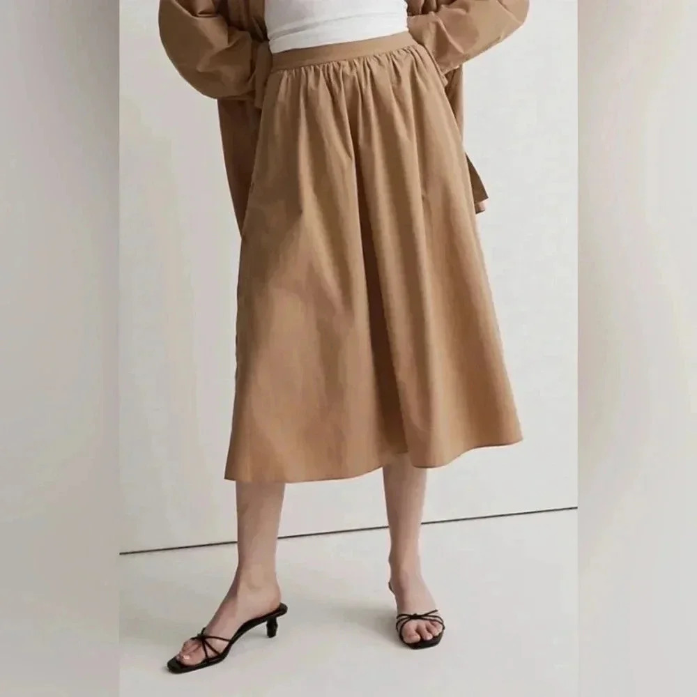 NWT Madewell tan skirt Size Large